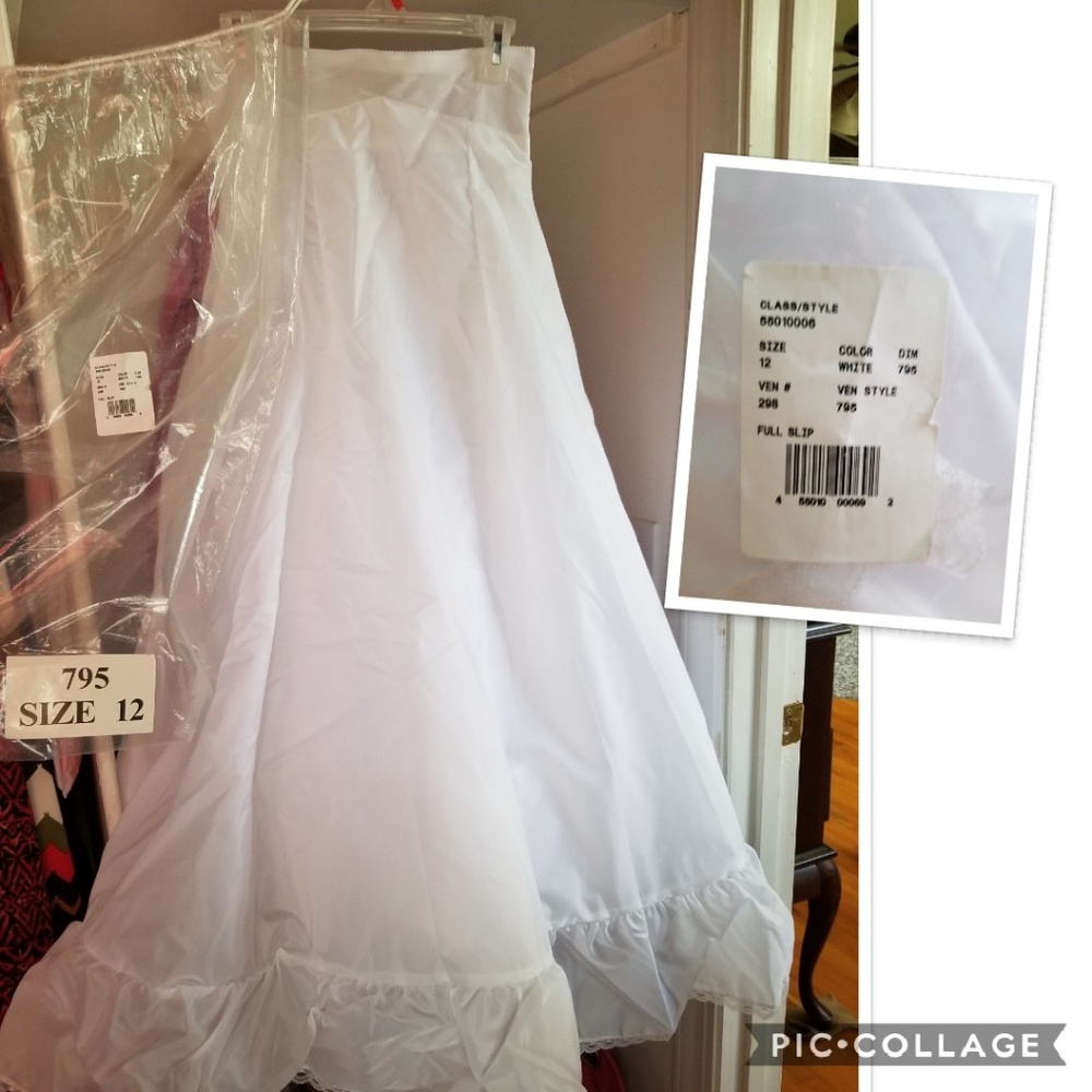 Wedding dress under slip